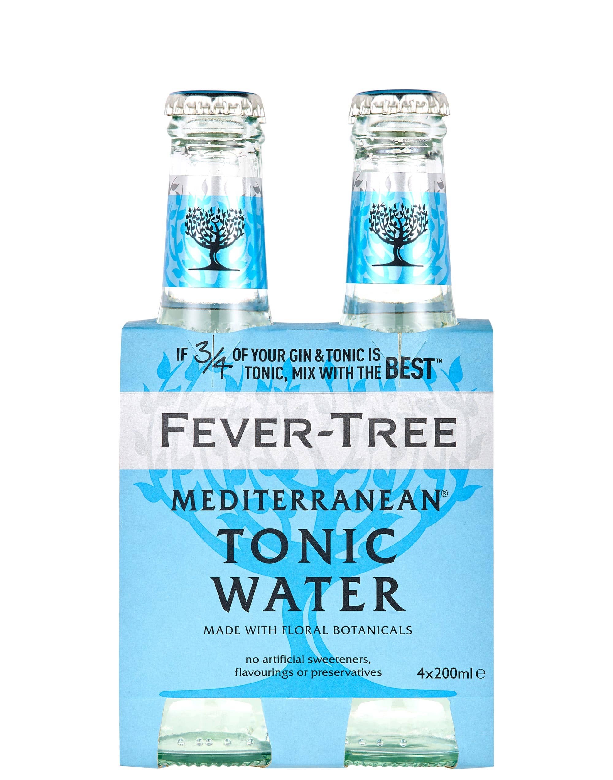 Fever-Tree Mediterranean Tonic Water 4 x 20cl.