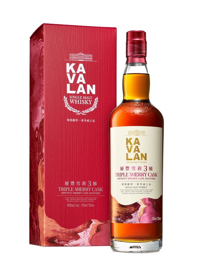 KAVALAN Triple Sherry Cask Single Malt Whisky 40% - 0.7l.