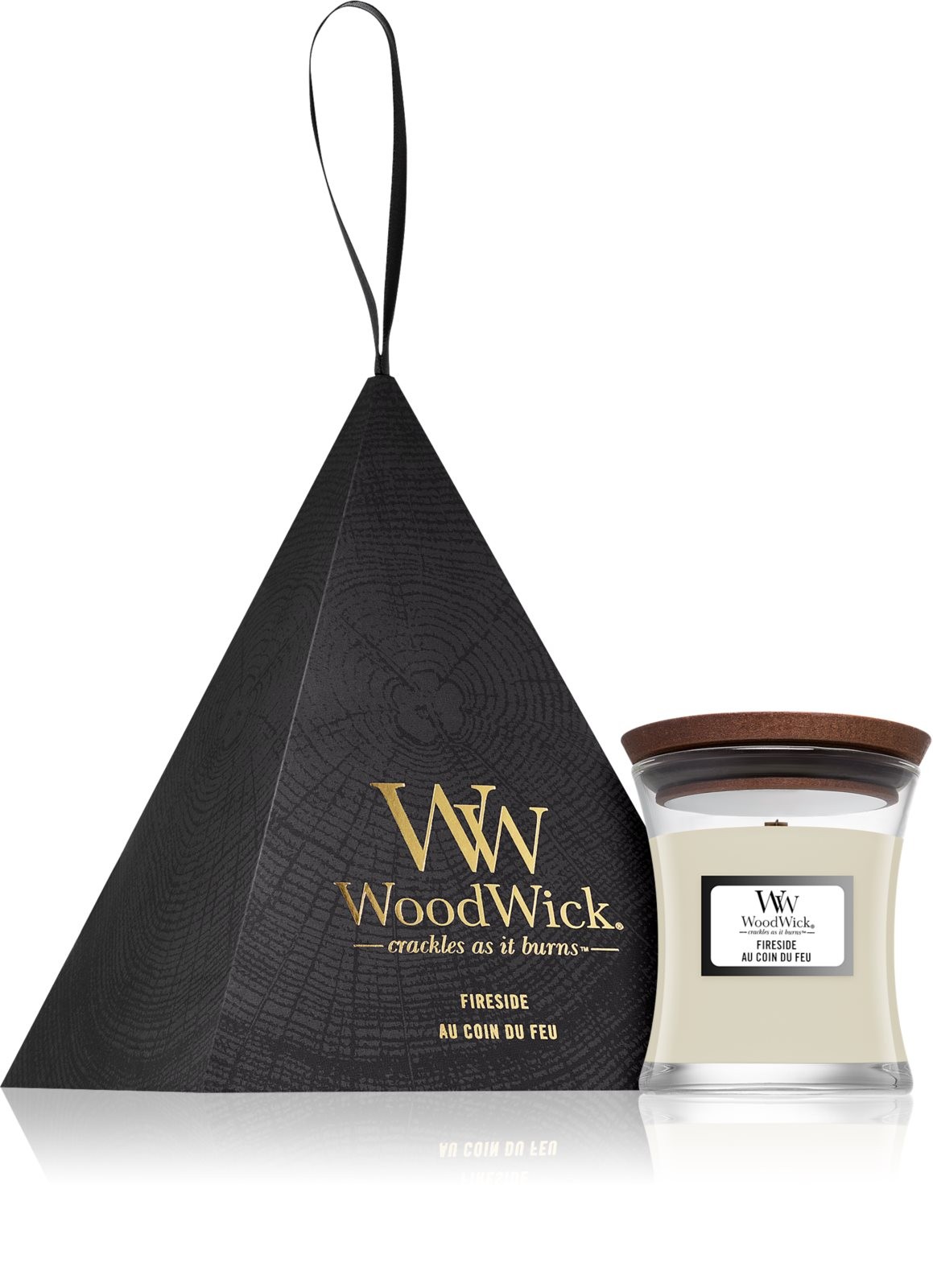 Woodwick Deluxe Gift Set Fireside Mini Candle