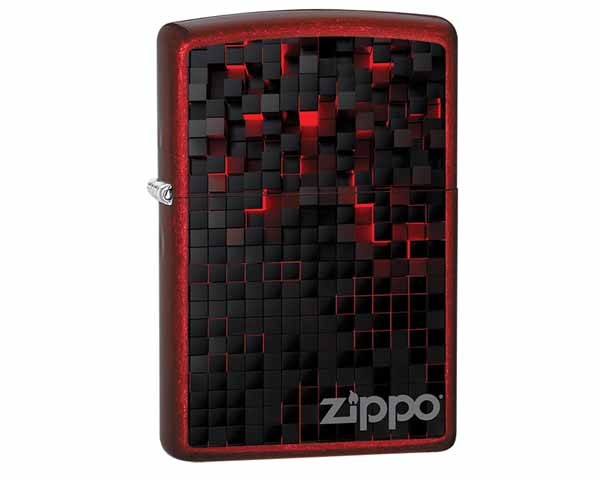 Zippo Black Cubes Design
