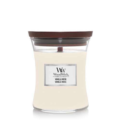 WoodWick Vanilla Musc middle candle